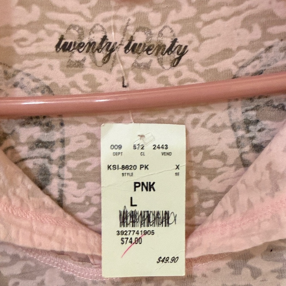 Pink Graphic Long Sleeve Top with Hood casual lightweight Hoodie Summer Hoodie - Picture 3 of 12